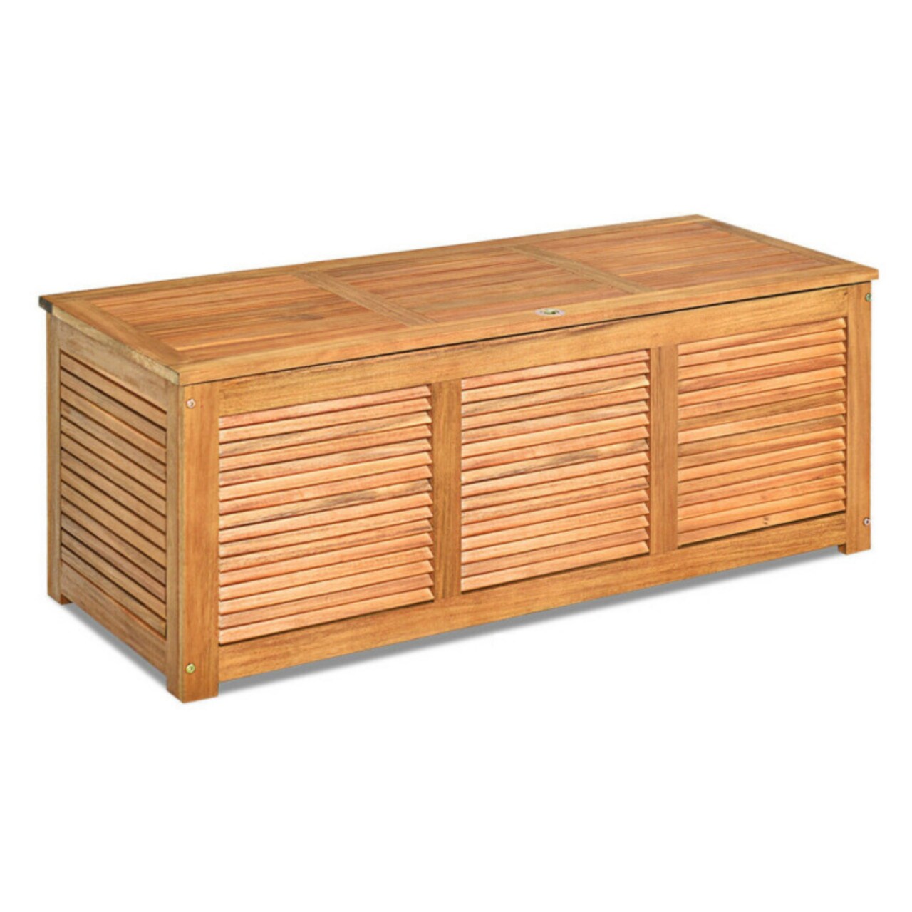 Acacia Wood Storage Bench Deck Box Outdoor Storage Seat Patio Garden